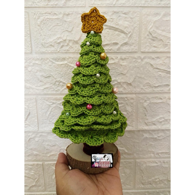 Pohon Natal Rajut / Amigurumi Christmas Tree / Amigurumi Pohon Natal / Hiasan Natal / Pohon Natal Me