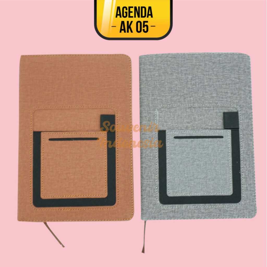 

Agenda Notebook Memo Planner - Elegan & Fungsional Custom Logo/Nama AK 05