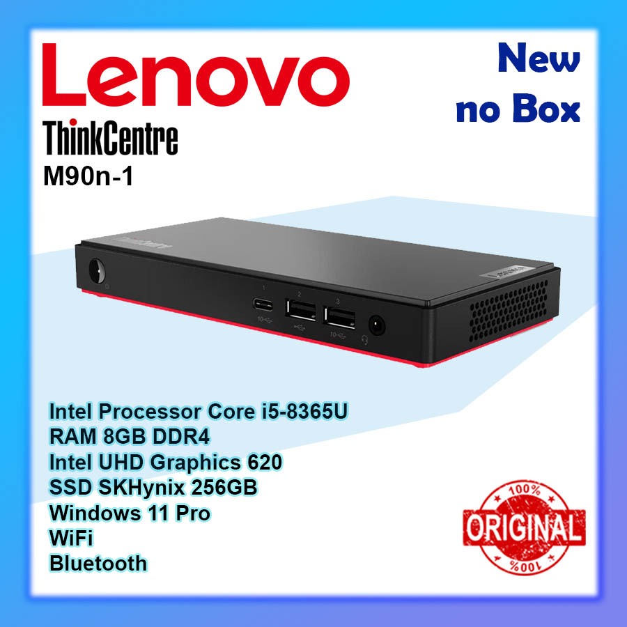 Lenovo ThinkCentre M90n-1 NANO Intel Core i5 SSD RAM 8GB DDR4 NVMe 256GB WiFi Bluetooth New tanpa Bo