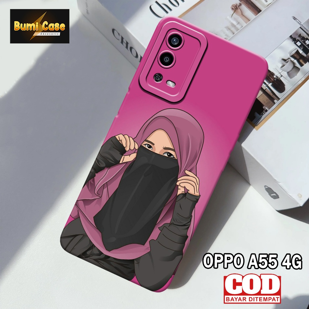 Bumi Case Oppo A55 4G - Fashion Case Muslim - Softcase Pro Camera Oppo A55 4G - Casing Hp Oppo A55 4
