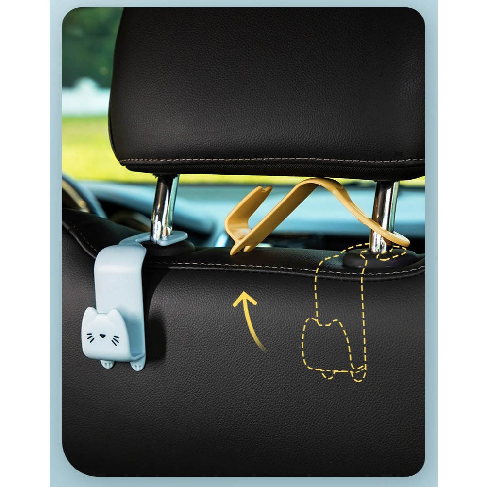 Gantungan Jok Mobil Universal Karakter Hook Hanger Car Holder HD007