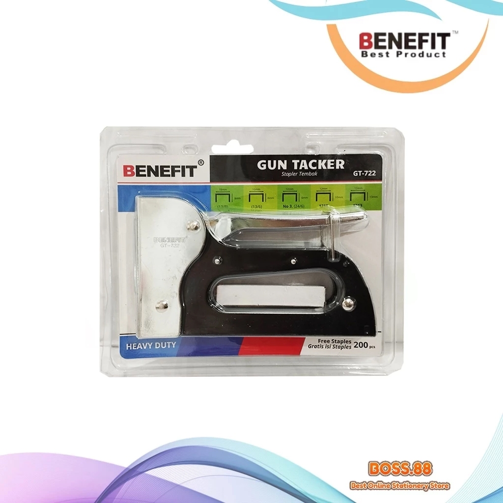 

GUN TACKER / STRAPLER TEMBAK BENEFIT GT-722 (1 PCS)