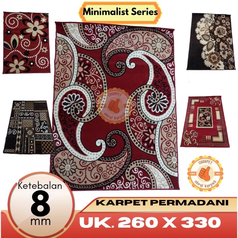 Karpet Permadani Moderno uk. 260 x 330cm Tebal 8mm