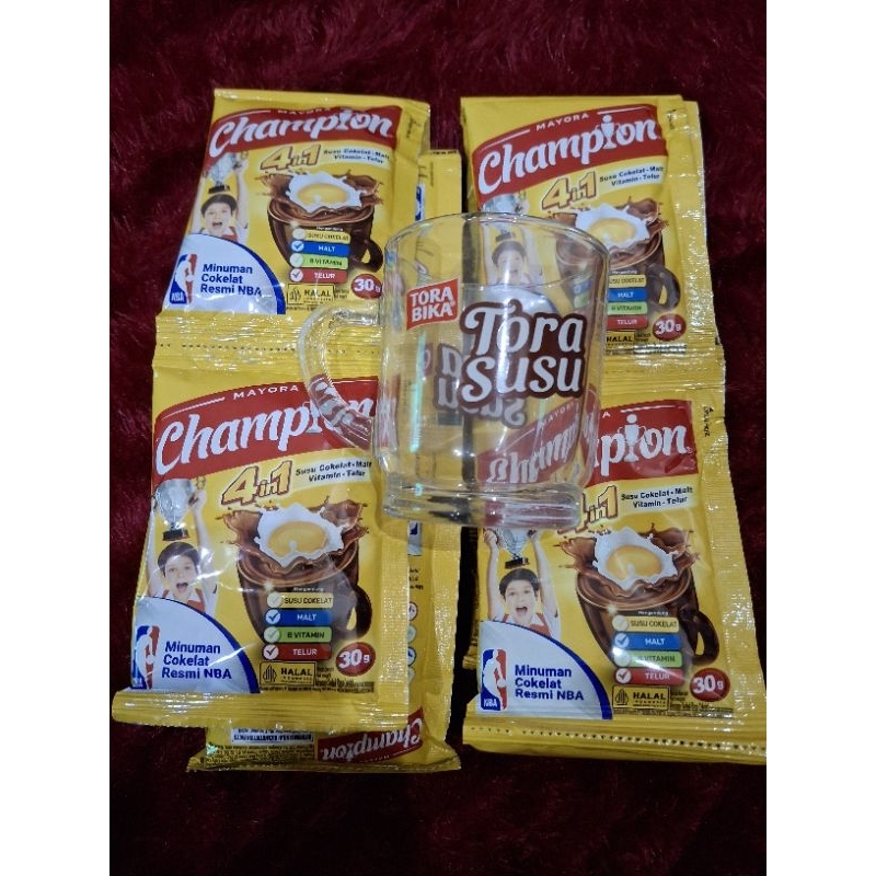 

Champion susu coklat beli 2Renceng Gratis 1 Gelas