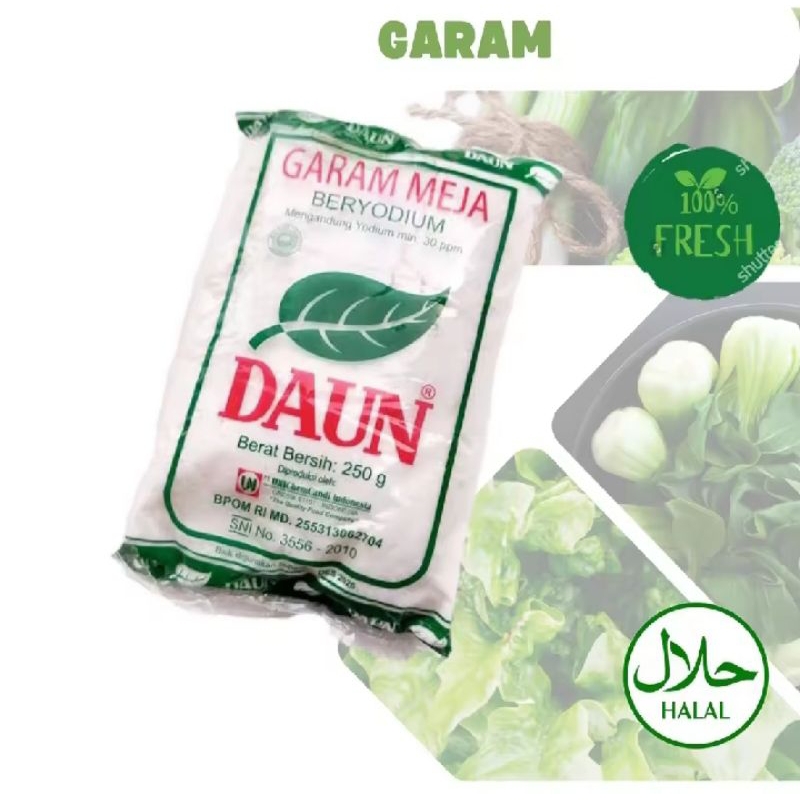 

Garam Beryodium Cap Daun 250 gram