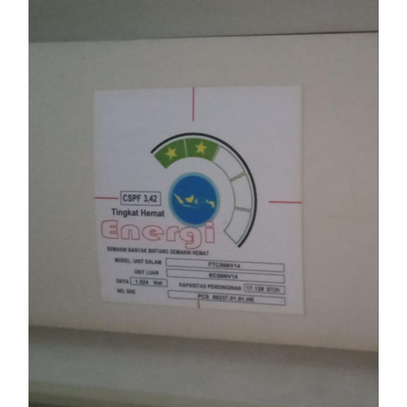 Indoor SAJA  Ac Daikin thailand 2PK