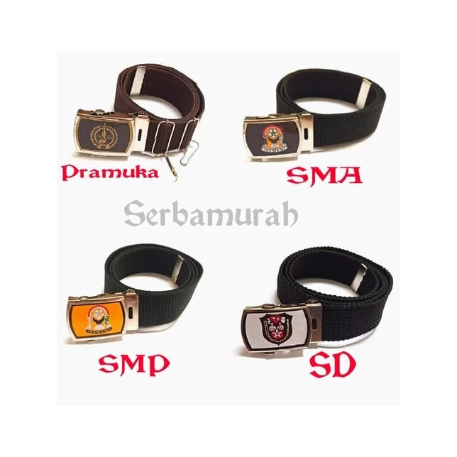 

SABUK / Ikat pinggang sekolah MI SD SMP PRAMUKA / ikat pinggang seragam sekolah / sabuk osis