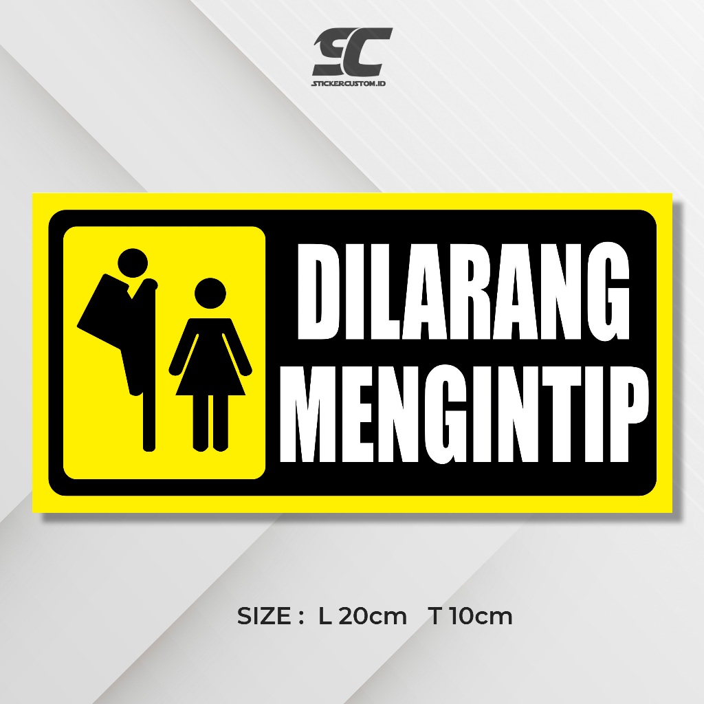 

STIKER VINYL DI LARANG MENGINTIP