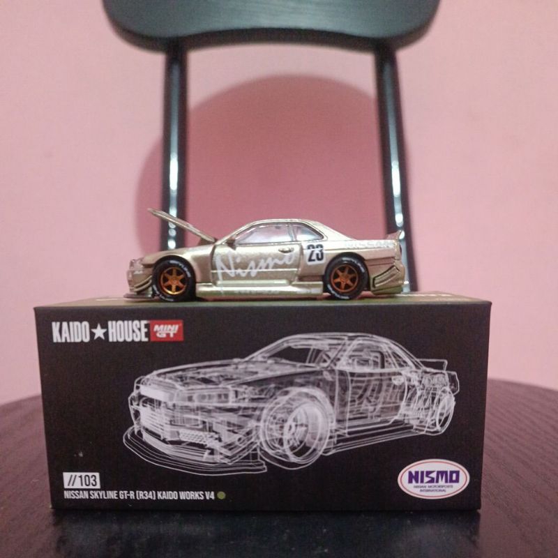 Mini gt kaido house Nissan skyline GT-R (r34) Kaido works v4 NISMO