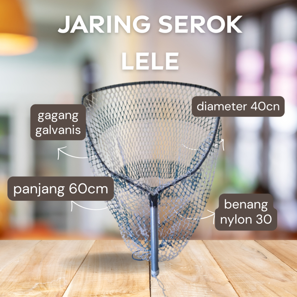 Jaring serok30 serok brojol lele serok ikan besar aman hasil panen serok nylon jaring serok lele