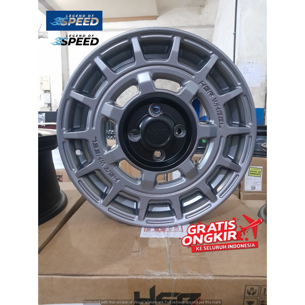 VELG MOBIL RACING MODEL KALENG R15 H4X100 STANDAR BRIO JAZZ MOBILIO CALYA DLL ORIGINAL HSR