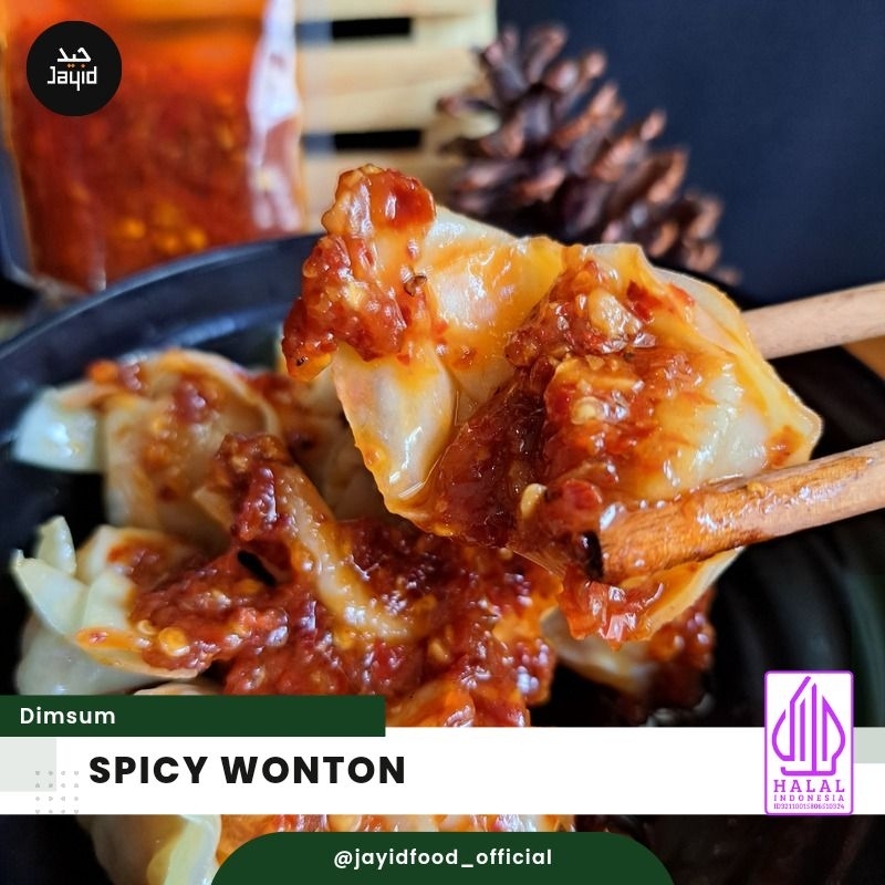 

Spicy Wonton by Jayid isi 10 pcs + Sambal Pedas Asam Gurih