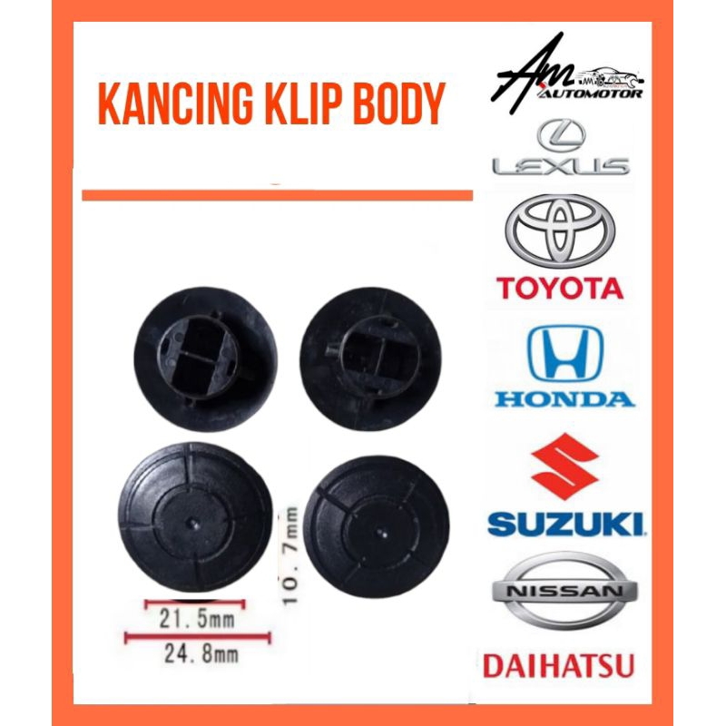 Kancing Klip Body Kit Mobil Avanza Xenia Rush Terios Kijang Inova