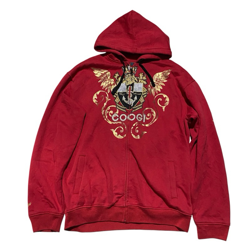COOGI embroidered australia red hoodie