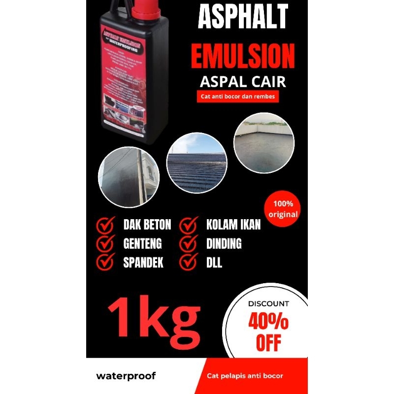 cat pelapis kebocoran || aspal cair || cat anti bocor || aspal emulsion