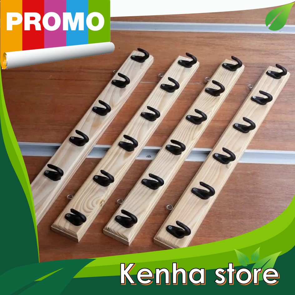 GANTUNGAN BAJU TEMPEL DINDING KAYU / GANTUNGAN BAJU KAYU KAPSTOK