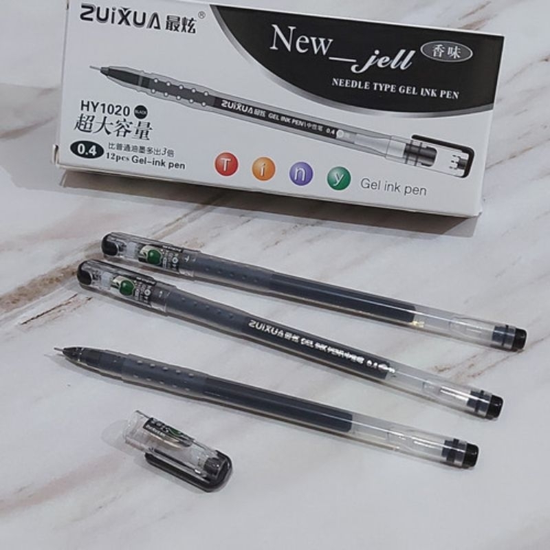 

[READY STOCK] BOLPOIN PENA HITAM BOLPEN ZUIXUA 0,4MM