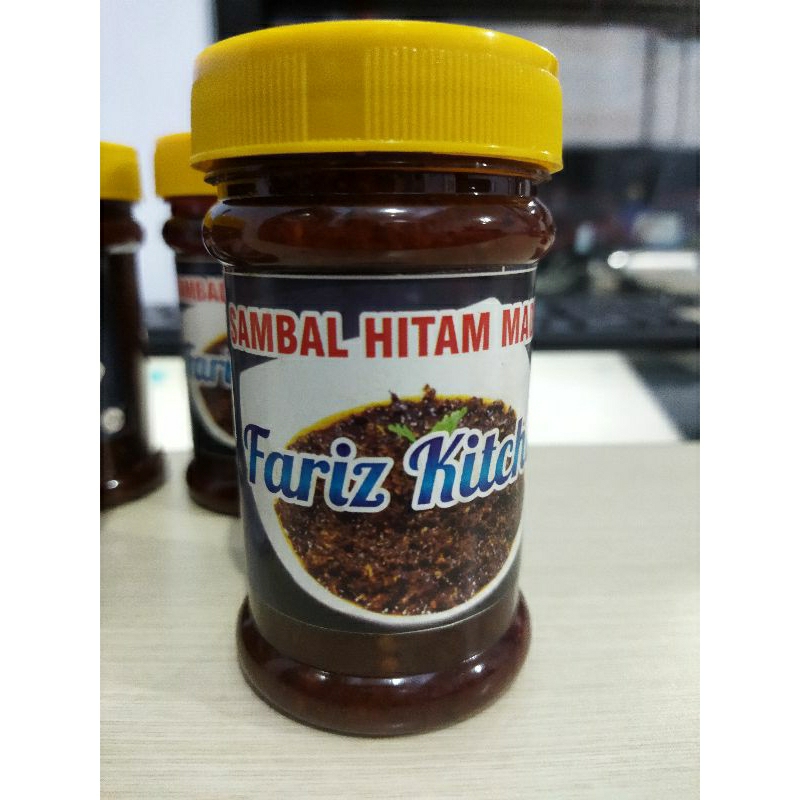 

sambal hitam khas madura pedas enak