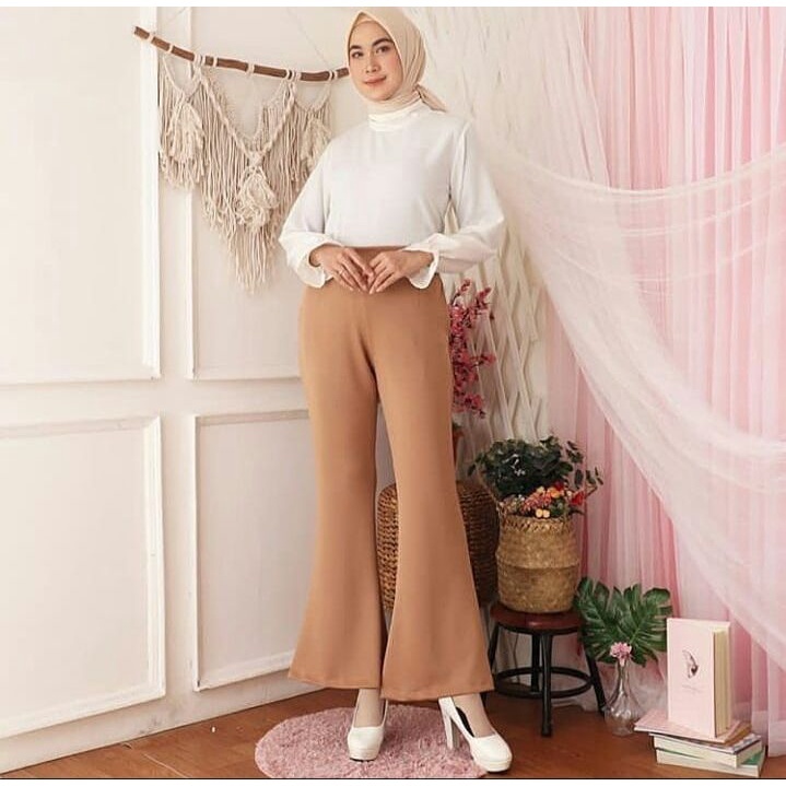 Termurah Celana Panjang Cutbray Pants Full Karet