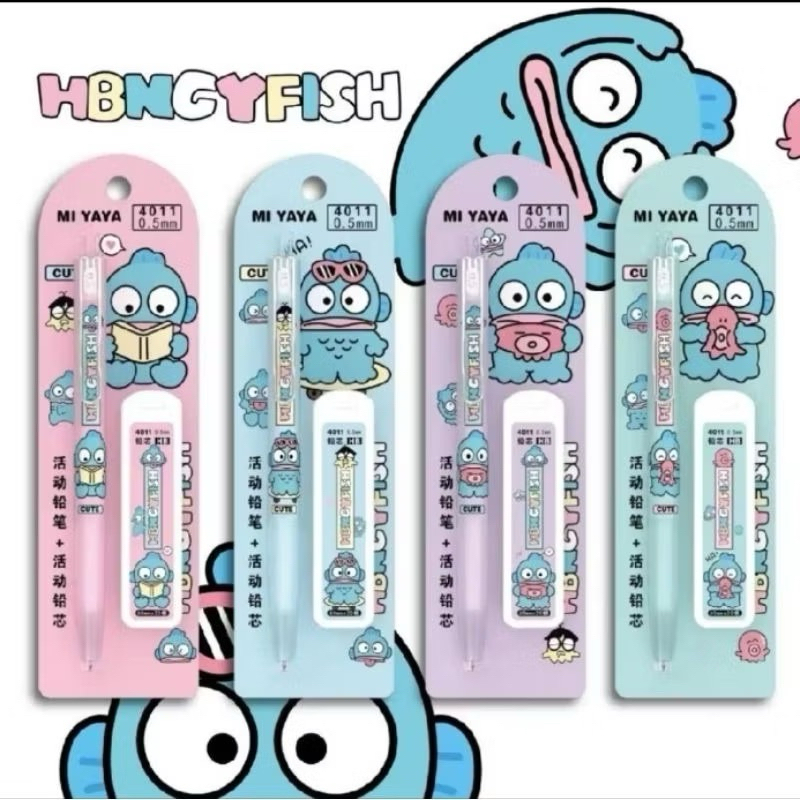 

[COD] Pensil Mekanik Hangyodon+ Refill pensil