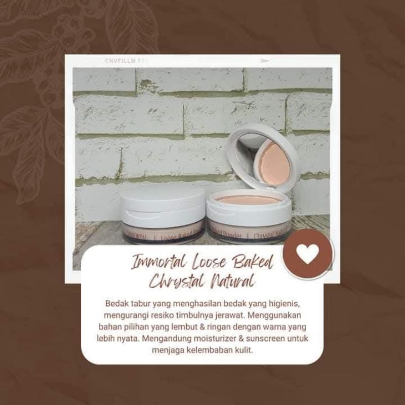 immortal loose baked powder crystal natural