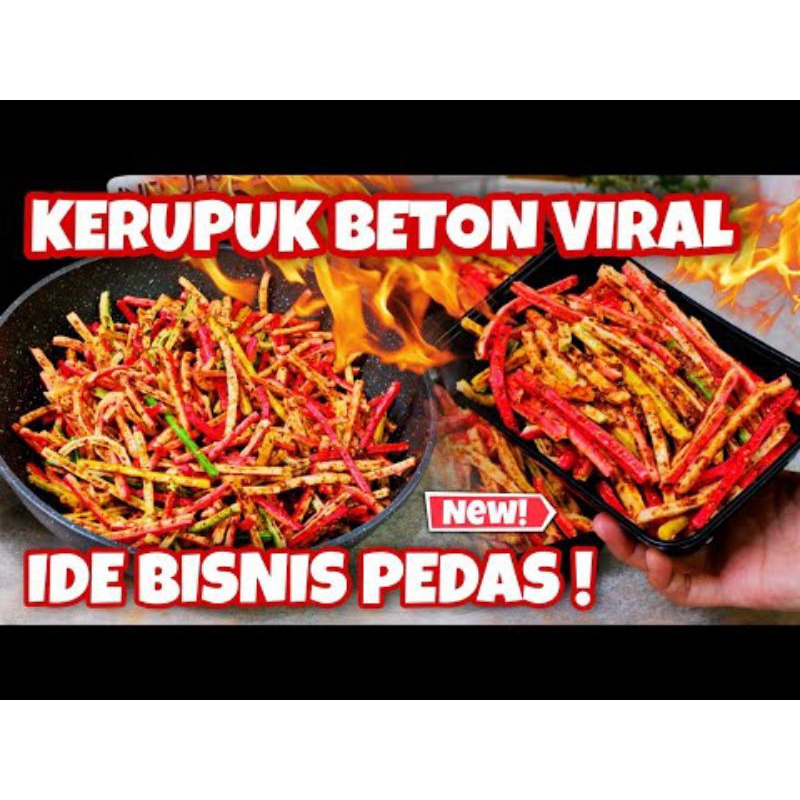 

seblak kerupuk jaat beton pedas daun jeruk/original daun jeruk varian kemasan 500gr
