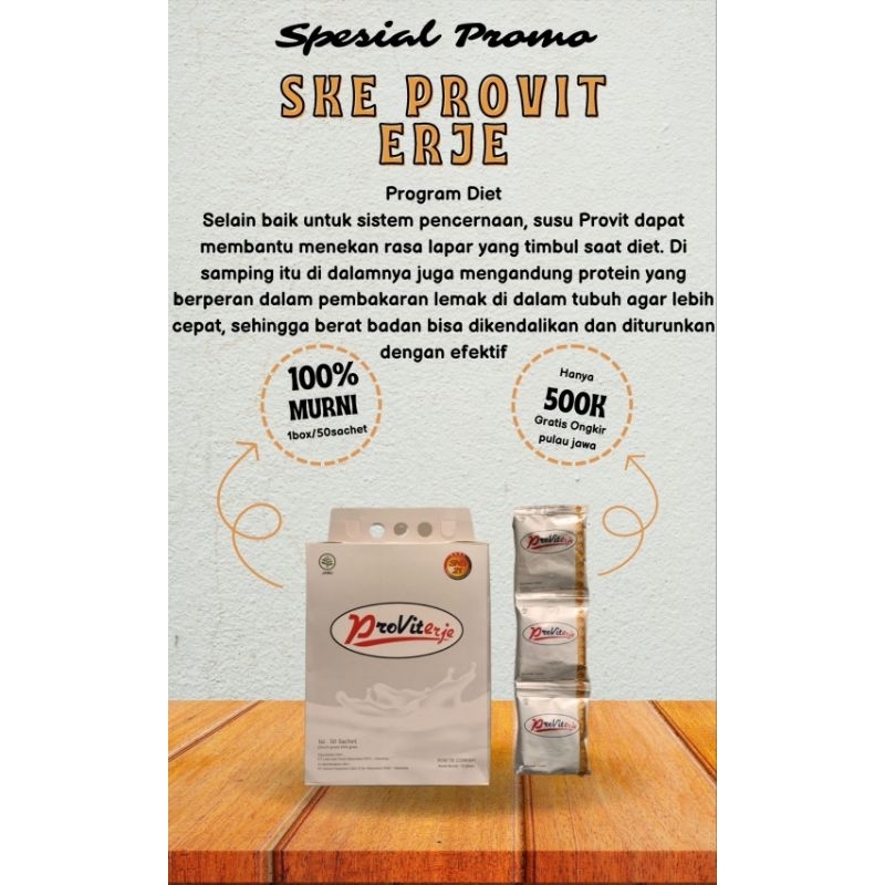 

SUSU kambing proviterje isi 10sachet