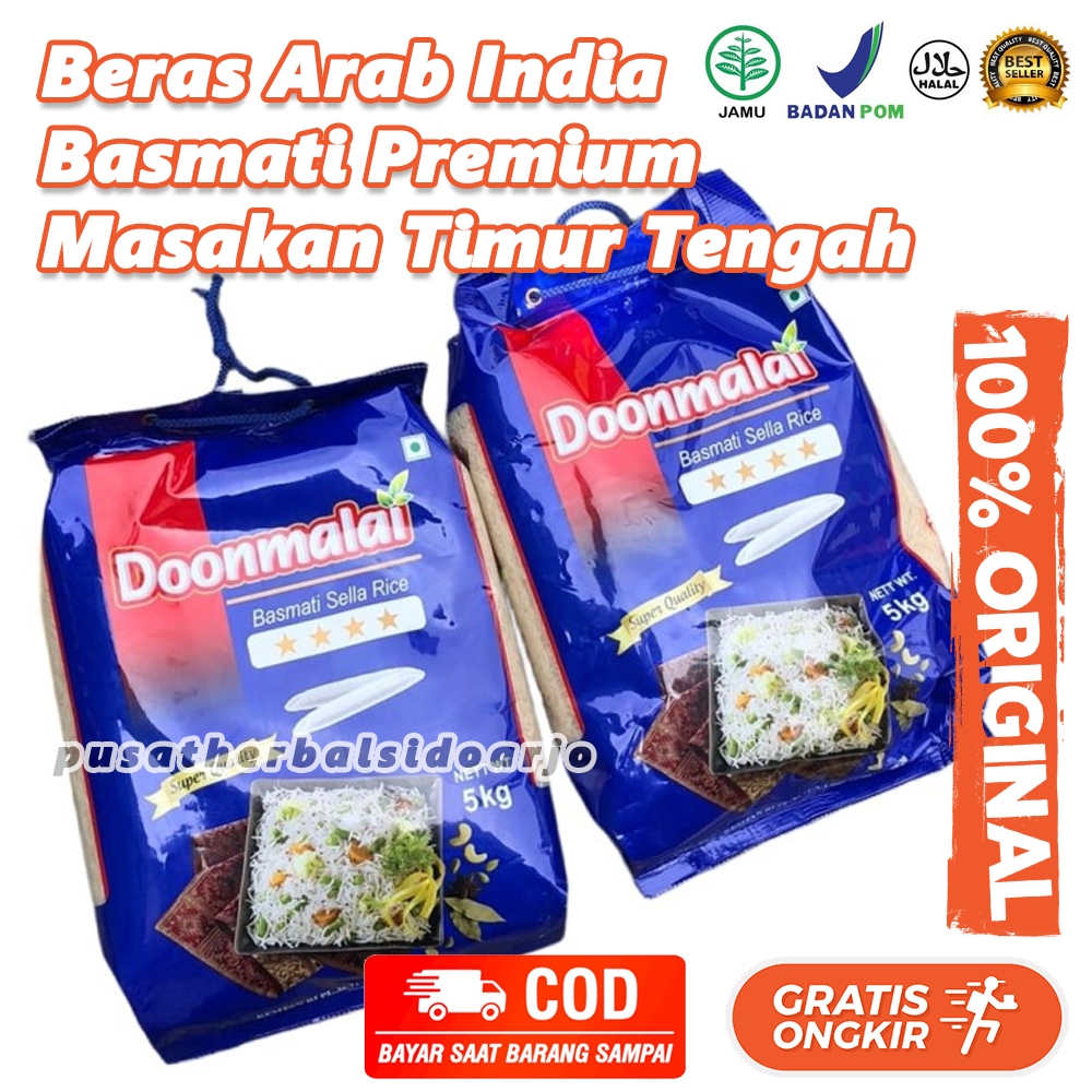 

5kg Beras Basmati Extra Long Sella Rice New Import Beras Arab India