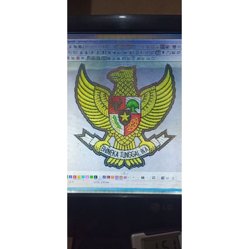 Bordir Logo GARUDA