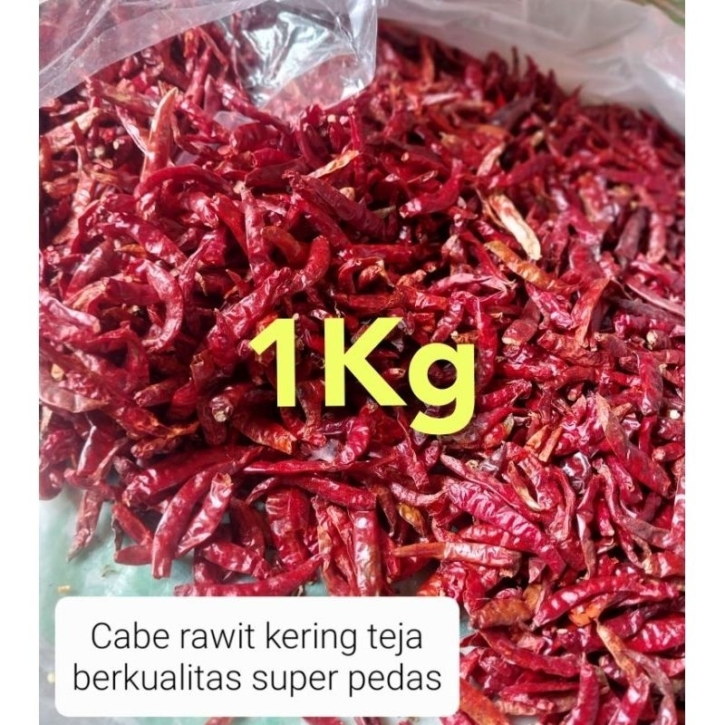 

1Kg CABE RAWIT TEJA KERING "TANPA TANGKAI" "PREMIUM" ASLI PEDASNYA DI JAMIN