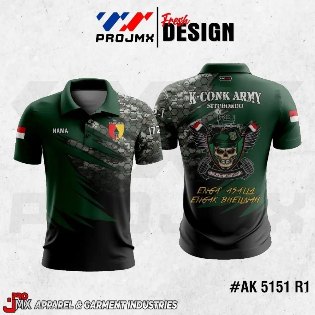 PROJMX - KAOS JERSEY K-CONK ARMY | BEBAS CUSTOM