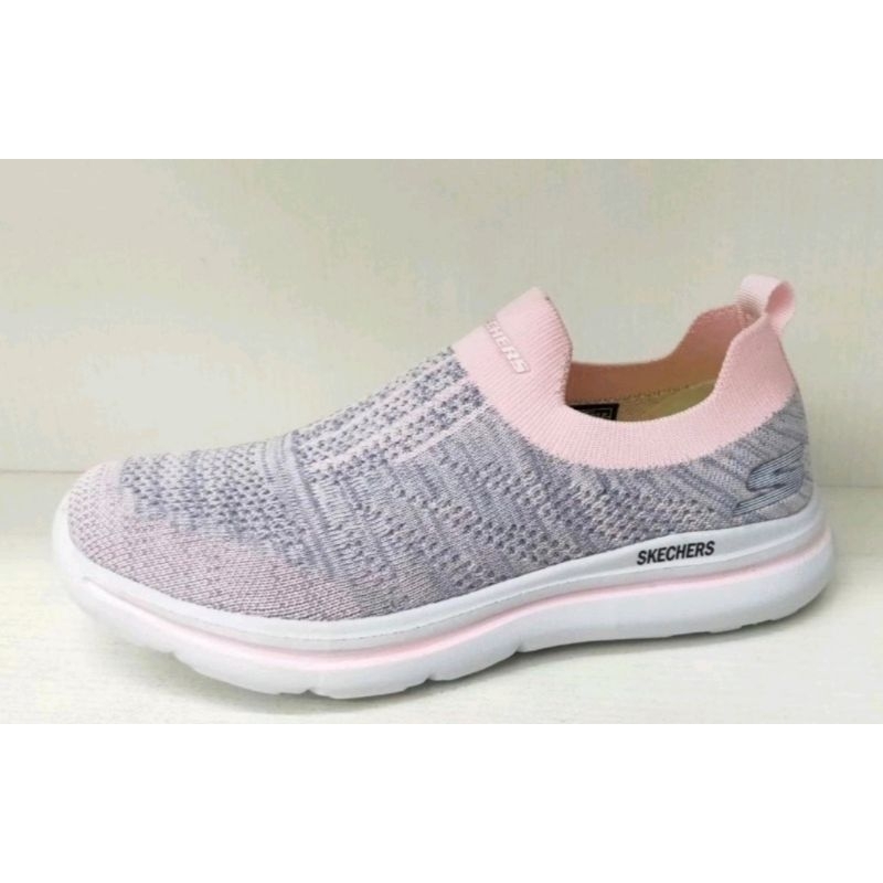 Sepatu Skechers Wanita Size 39 cm Abuabu-Pink