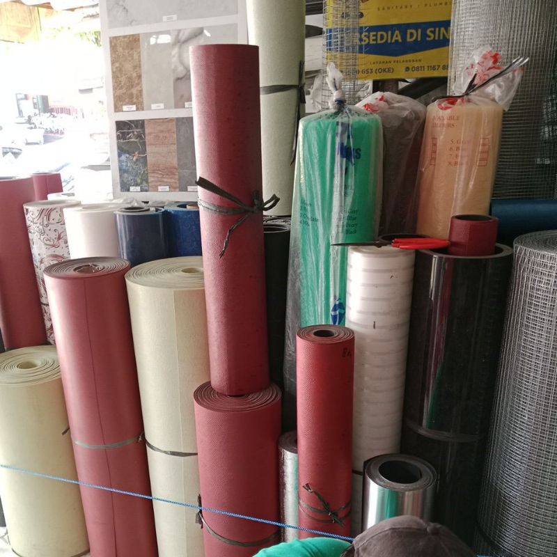Talang karet hijau 90 cm. talang karet tebal lebar 90 ecer