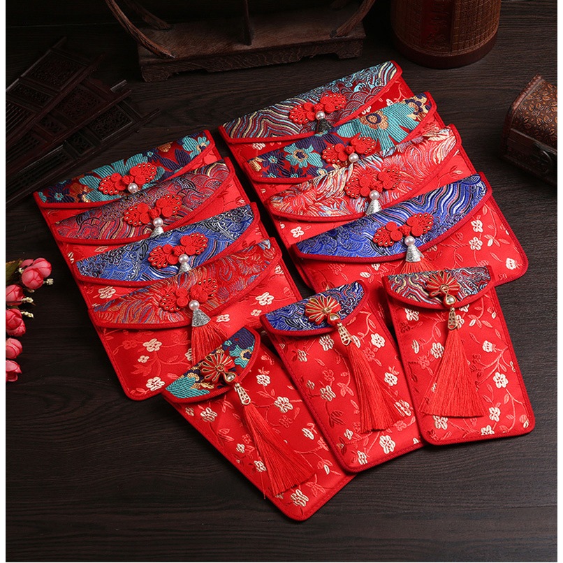 

Amplop Angpau Imlek Premium / Angpao Kain Fabric Chinese New Year 4210