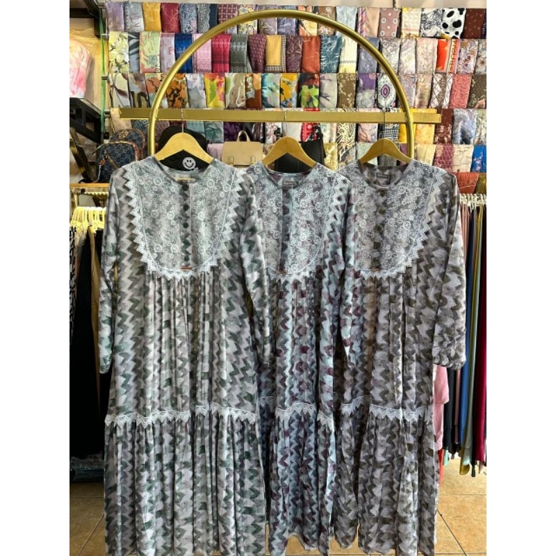 midi dress mix brukat by salvina ys original