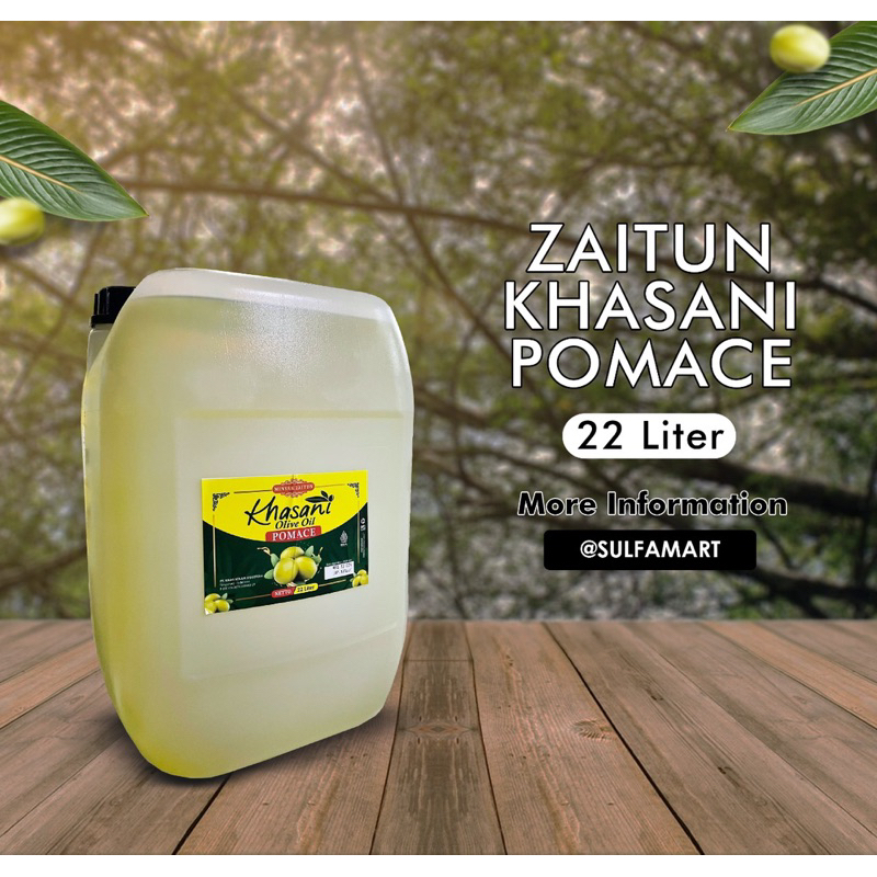 

Minyak Zaitun POMACE / EXTRA VIRGIN Khasani Olive Oil 22 Liter / Olive Oil Galon Zaitun Original Best Quality