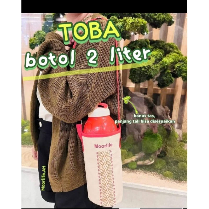moorlife botol minum 500ml 800ml termo tumbler tahan air mendidih & botol minum 2 liter + tas sandan