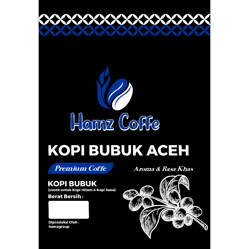

Hamz Coffee - kopi bubuk aceh premium 1000gr
