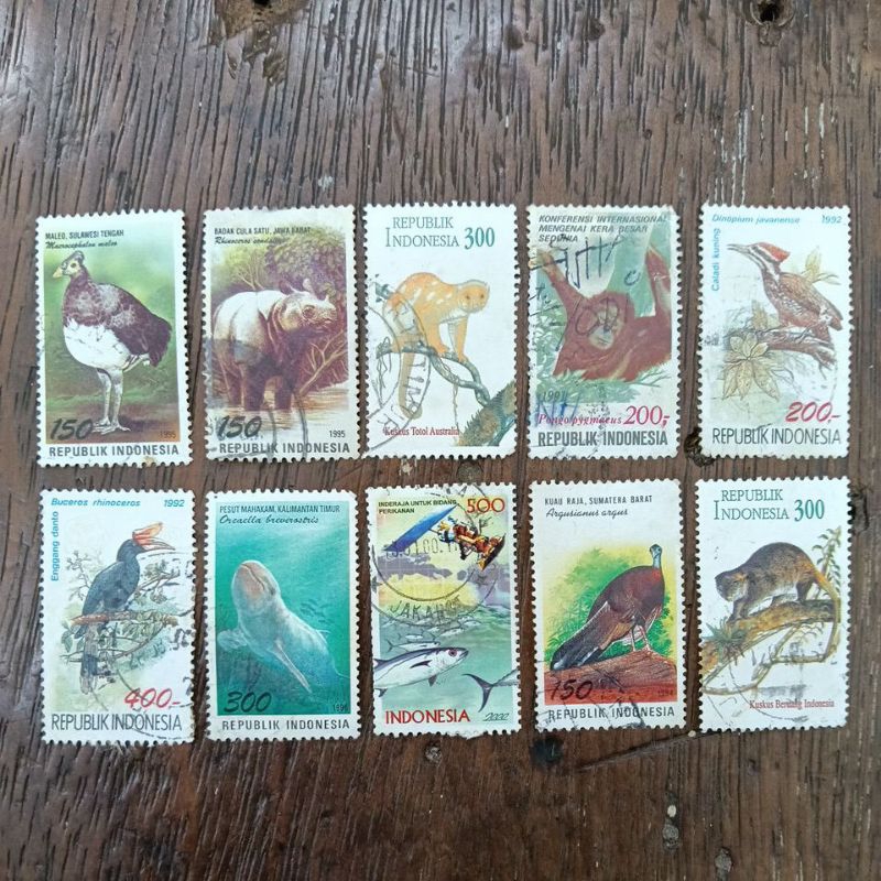 

perangko Indonesia edisi hewan campur(A74)