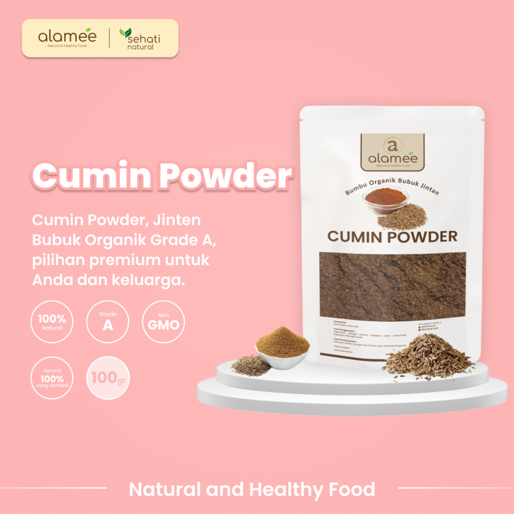 

ALAMEE Bumbu Dapur Jintan Bubuk Cumin Powder Bumbu Dapur Instan Jinten Ground Caraway Rempah Masak