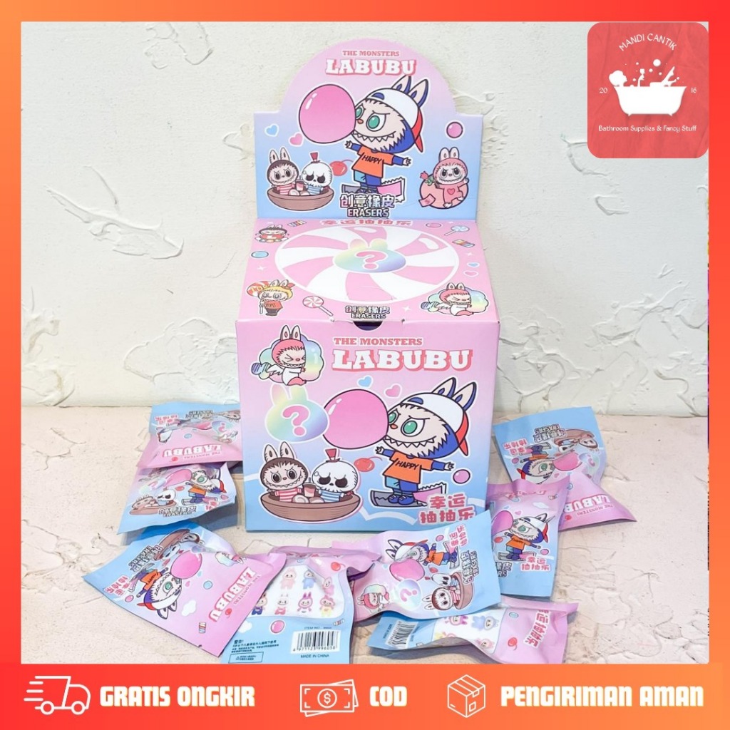 

PENGHAPUS MISTERY BAG LABUBU ER-1692 ERASER IMUT SOUVERNIR KADO UNIK TERMURAH WARNA WARNI LUCU
