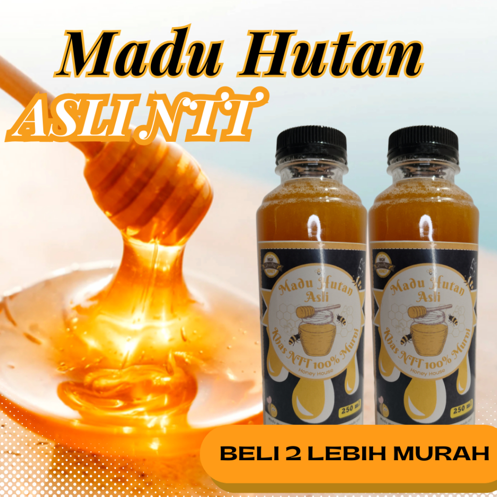 

(PAKET HEMAT) MADU HUTAN ASLI NTT - MADU ASLI 100% TANPA CAMPURAN