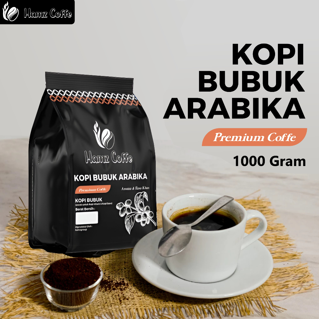 

Hamz Coffee - kopi bubuk arabika premium aroma khas 1000gr