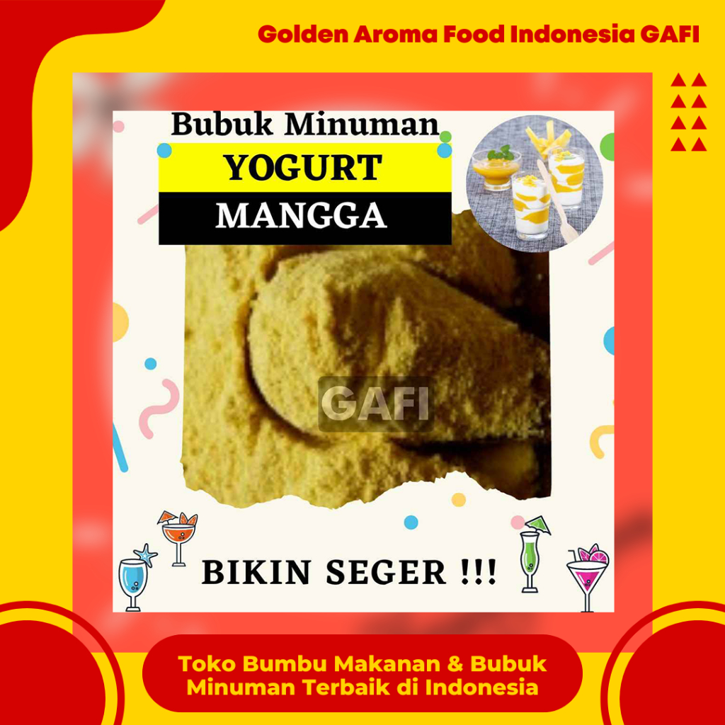 

Yogurt Bubuk Mangga Premium 1 kg Supplier Bubuk Minuman Yoghurt Mango Instan 1Kg Serbuk Es Youghurt Mango Kiloan Ekonomis Original Powder Murah GAFI