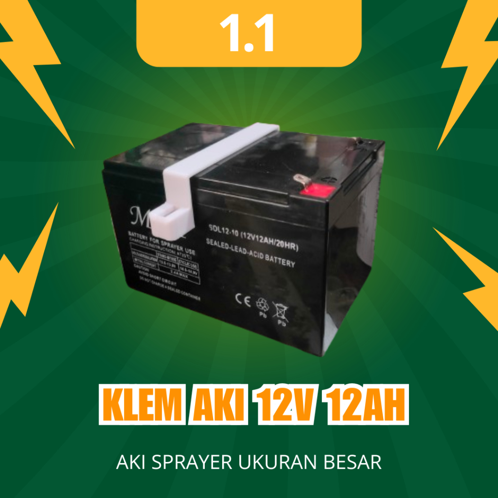 Klem Aki Sprayer 12V12AH Penyangga Aki Sprayer 12V12AH