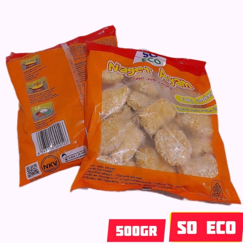 

Naget Ayam So Eco 500gr Chicken Nugget Frozen