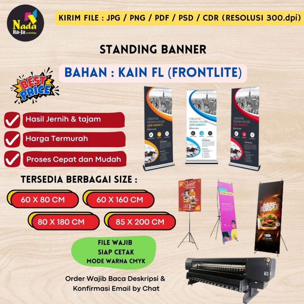 

Cetak X Banner, Standing Banner, Roll Banner Berkualitas | Bahan Tahan Lama | Impraboard Murah