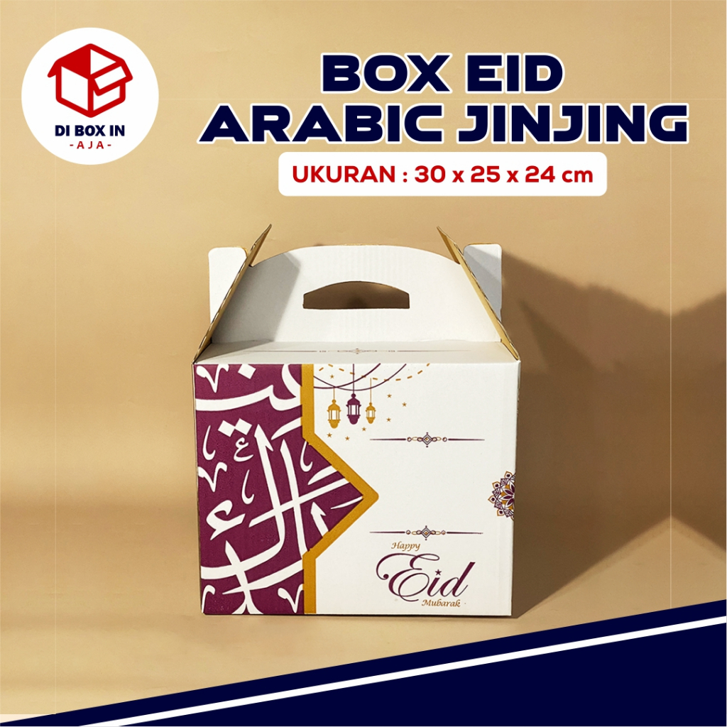 

EID ARABIC JINJING PARCEL IDUL FITRI 30 x 25 x 24 cm- BOX PARCEL LEBARAN/ Hampers idul fitri