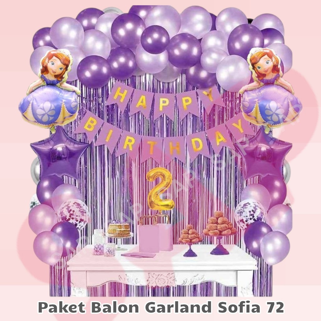 PAKET BALON SOFIA GARLAND 72