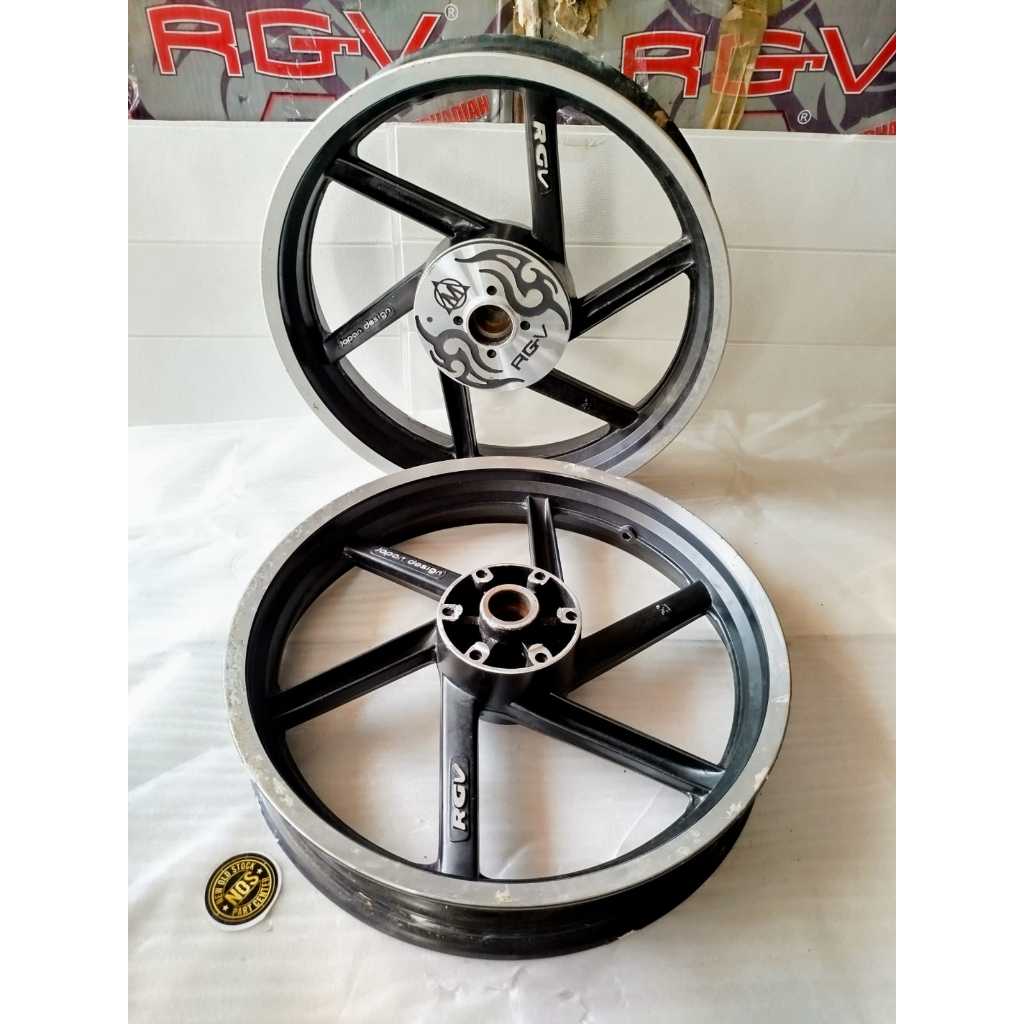 VELG VELEG PELEK PELK RACING BINTANG PALANG 6 P6 DAN PALANG 3 P3 YAMAHA SCORPIO MERK RGV HIGH QUALIT
